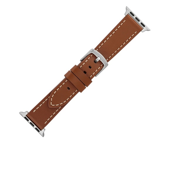 WITHit Brown Hand Crafted Premium Leather Band for 38/40/41mm Apple Watch® - Picture 3 of 9
